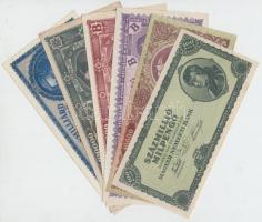 50db vegyes bankjegy a pengő időszakból T:vegyes