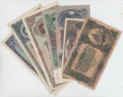 60db vegyes bankjegy a pengő és a korona időszakból T:vegyes
