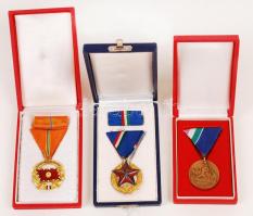1951. "Közbiztonsági Érem" arany fokozata a rendőrség tagjai részére mellszalaggal, szalagsávval tokban + 1954. "Árvízvédelemért Érem" patinázott Br kitüntetés szalaggal, tokban + ~1960. "A Haza Szolgálatáért Érdemérem" arany fokozata mellszalagon, szalagsávval, dísztokban T:2,1
