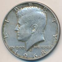 Amerikai Egyesült Államok 1968D 1/2$ Ag "Kennedy" T:2
USA 1968D 1/2 Dollar Ag "Kenned...