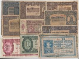 Több mint 50db-os vegyes bankjegy tétel többnyire magyar papírpénzekkel T:vegyes