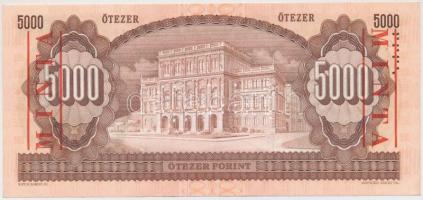 1995. 5000Ft "K 00000533" "MINTA" perforációval és felülnyomással T:I