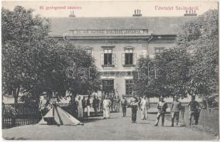 Szolnok, 68. Gyalogezred laktanya, kiadja Nagytőzsde és különlegességi áruda (vágott / cut)