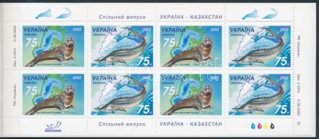 Tengeri állatok bélyegfüzet, Marine animals stamp-booklet