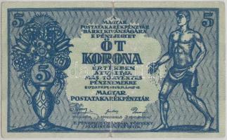 1919. 5K "MÁS TÖRVÉNYES..." T:III (ragasztás)