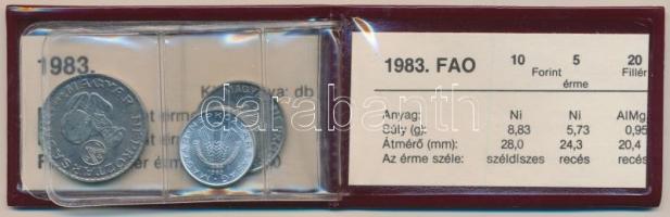 1983. 20f+5Ft+10Ft "FAO" eredeti tokban, tanúsítvánnyal T:BU