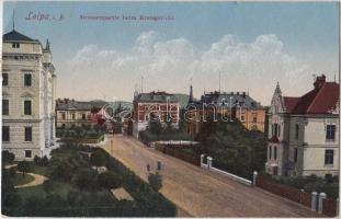 Ceská Lípa, Leipa; Strassenpartie beim Kreisgericht / street, District Court (EK)