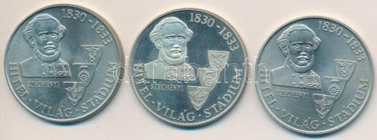 1983. 100Ft "Széchenyi" (3x) eredeti tokban, tanúsítvánnyal T:BU,PP