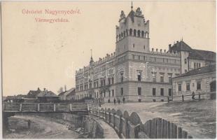 Nagyenyed, Vármegyeháza, Földes Ede kiadása / County Hall