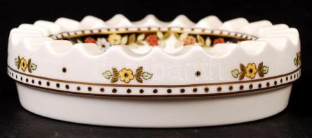 Zsolnay bonbonier és tálka, kézzel festett, jelzett, hibátlan, d: 14cm, d: 10cm