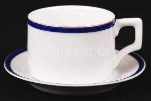 Zsolnay hiányos mokkás készlet, hibátlan, jelzett, kopott