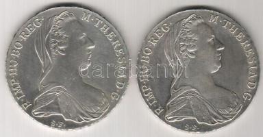 Ausztria 1780. Thaler Ag (2x) "Maria Theresia" újveret T:1