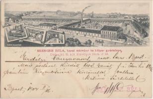 Budapest II. Kis Rókus utca 17-19. Seenger Béla hazai márvány és kőipar gyártelepe, belső (b)