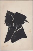 Handcrafted couple silhouette (EK)