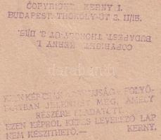 cca 1920-1930 Kerny István (1879-1963): Sziluett, plasztikus fénykép, a felületét védő lakkréteg rep...