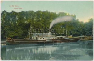 Siófok, Baross gőzhajó, Weisz Lipót kiadása (fl)
