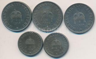 1917-1918KB 2f (2x) + 1916,1918,1920. 20f (3x) T:2