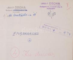 cca 1940 Osoha László: Kis durcás, pecséttel jelzett vintage fotóművészeti alkotás, 16x21 cm