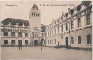 Sárospatak Tanítóképző intézet főépülete, Eperjessy J. utóda Fischer Lajos kiadása (fa)