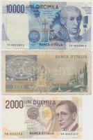 Olaszország 1973-1990. 2000L (2x) + 1984. 10.000L (3x) + 1985. 5000L T:III
Italy 1973-1990. 2000 Lir...