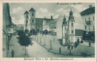 Gyöngyös, Főtér, Szent Bertalan templom; Özv. Koczián Elemérné kiadása