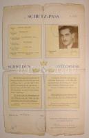 1944 Budapesti svéd követségi menlevele / Schwedische Gesandschaft Budapest, Schutzpass