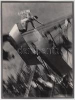 cca 1950-1960 Hajóhinta, kartonra ragasztva, jelzetlen, 23x17 cm