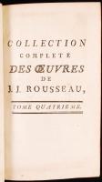 Jean Jacques Rousseau: Collection complete des Oeuvres de --, Citoyen de Geneve. 1-30 kötet. (hiány:...