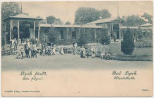 Lipikfürdő, Séta folyosó, Wandellhalle, kiadja Schmidt Edgar (EK)