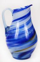 Tokodi huta üvegkancsó, apró csorbával, jelzés nélkül, m:17 cm