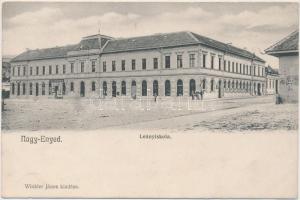 Nagyenyed, Polgári leányiskola, Winkler János kiadása / girls school, shop (Rb)