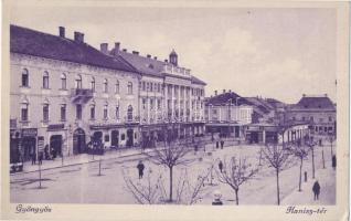 Gyöngyös, Hanisz tér, Hungária Nagyszálloda, Korzó kávéház