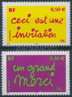 Üdvözlő bélyegek sor, Greeting Stamps set