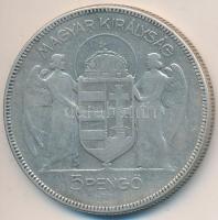 1930. 5P Ag "Horthy-jobbra" T:2-,3 Adamo P8