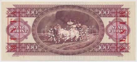 1989. 100Ft "MINTA" perforációval és felülnyomással "B 000 000980" sorozatszámma...