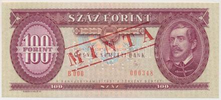 1989. 100Ft "MINTA" perforációval és felülnyomással "B 000 000348" sorozatszámmal T:I Adamo F36Ma