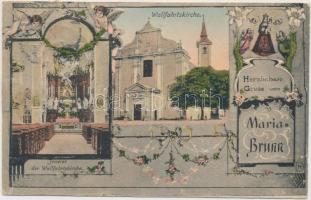 Mariabrunn (Heidenheim) Wallfahrtskirche / church interior, Nr. 9041-7. Art Nouveau (pinhole)