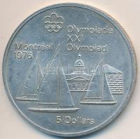 Kanada 1973. 5$ "Montreali olimpia - Vitorlázás" T:2 Canada 1973 5 Dollars "Olympics Montreal - Sailing" C:aXF