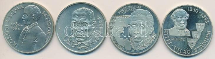 1983. 100Ft "Simon Bolivár" + 100Ft "Széchenyi István" + 100Ft "Czóbel Béla...
