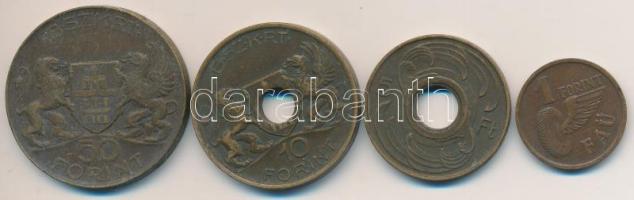 1946-1968. "B.SZ.K.RT" + "FAKV" + "FAÜ" 4db klf közlekedési bárca T:vegyes