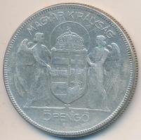 1930. 5P Ag "Horthy-jobbra" T:3 Adamo P8
