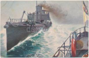 Torpedo boat 'Marine Galerie Karte Nr. 199.' s: Chr. Rave (EB)