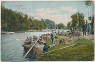 Siófok, Sió csatorna, halász csónakok (b)