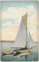 Siófok, Vitorlás a Balatonon (kis szakadás / small tear)