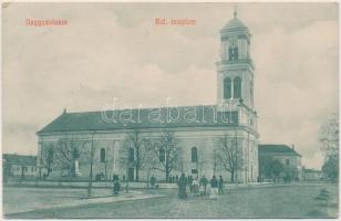 Nagyszalonta, Református templom, kiadja Patócs János / Calvinist church (kis szakadás / small tear)