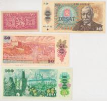 Csehszlovákia 1949. 5K + 1986. 10K + 1987. 50K + 1989. 100K T:I-,II,II- (hajtatlanok)
Czechoslovakia...