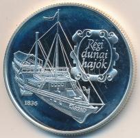 1993. 500Ft Ag "Régi dunai hajók - Árpád" tanúsítvánnyal dísztokban T:PP