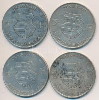 1947. 5Ft Ag "Kossuth" (4x) T:2-,3 Adamo F8.1