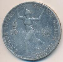 Ausztria 1908. 5K Ag "Jubileum" T:3 Austria 1908. 5 Corona Ag "Jubilee" C:F