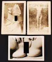 Amatőr pornófotók, 3 db, 6x9 cm / porn photos